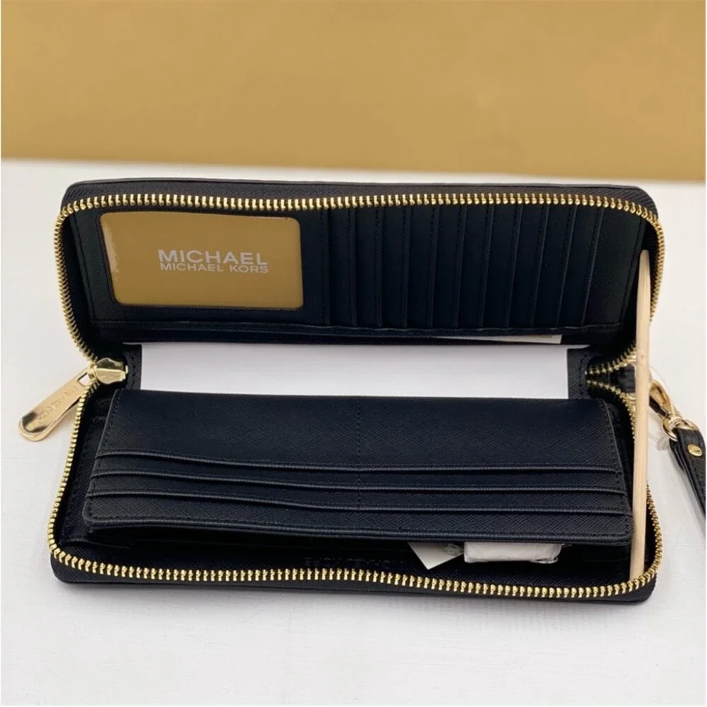 Michael Kors Continental Wallet Wristlet Black